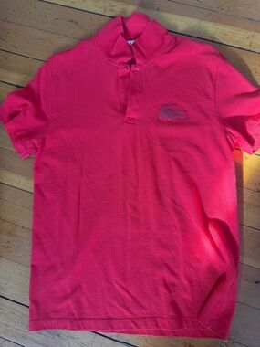 Lacoste Men’s Bold Red Short-Sleeve Polo